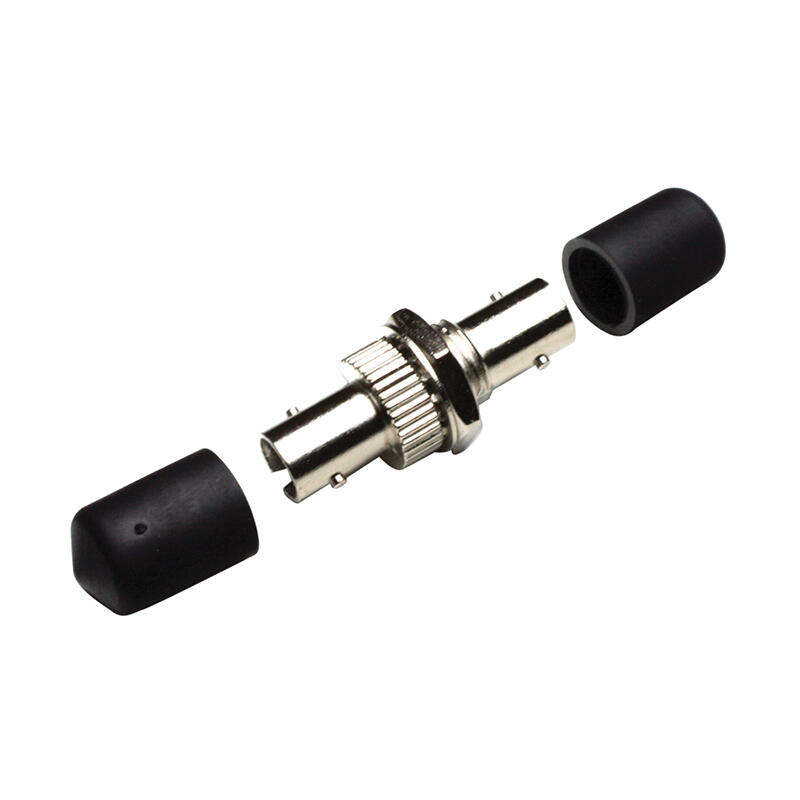 ADA-STUPHBR-100 Fiberworks AS STUMMZR02 Adapter SM/MM ST-SPX Black dustcap Metal, DD-hole, Zr. sleeve